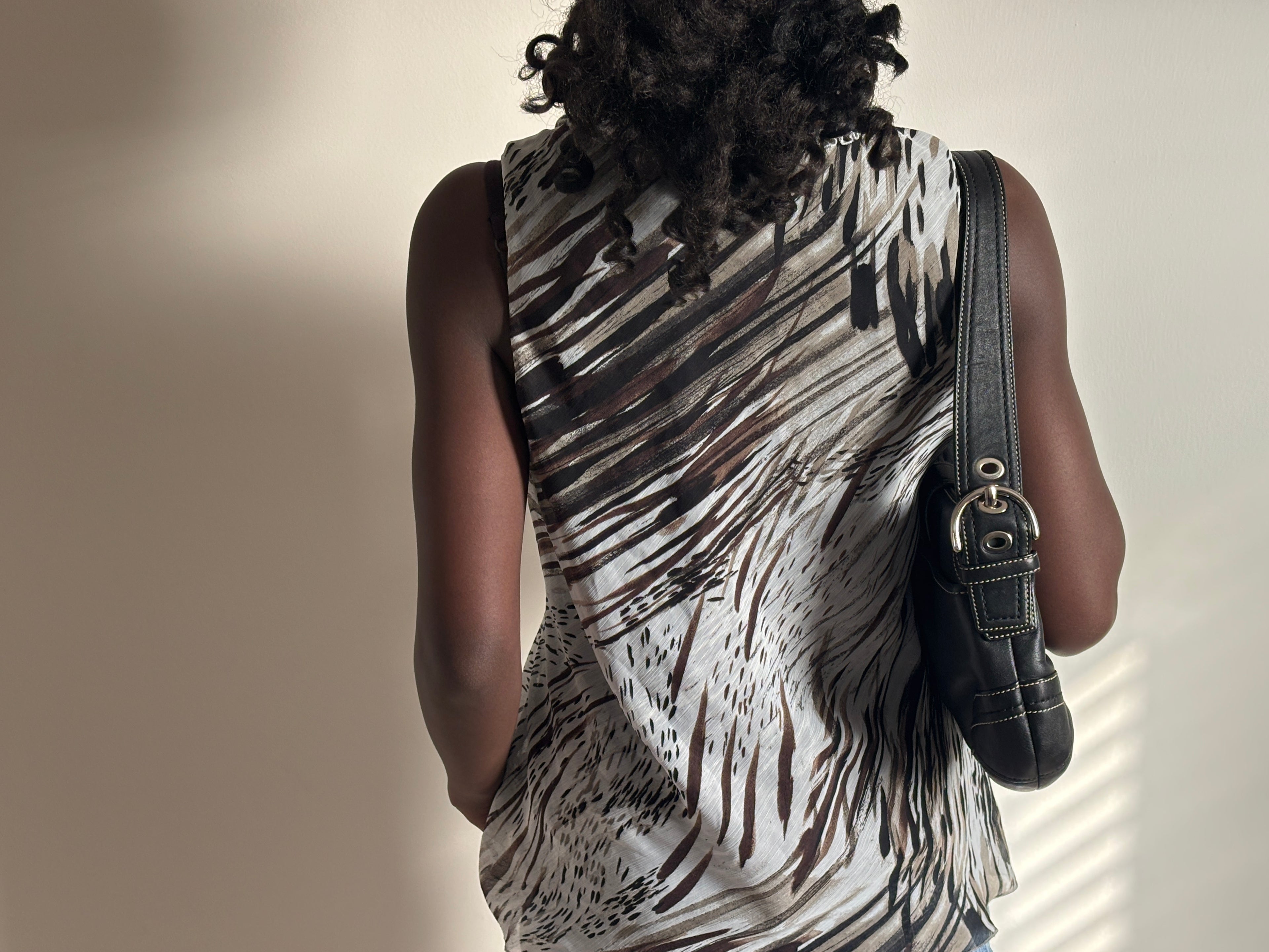 ⭐ Vintage Y2K Floral Embellished Animal Print Top