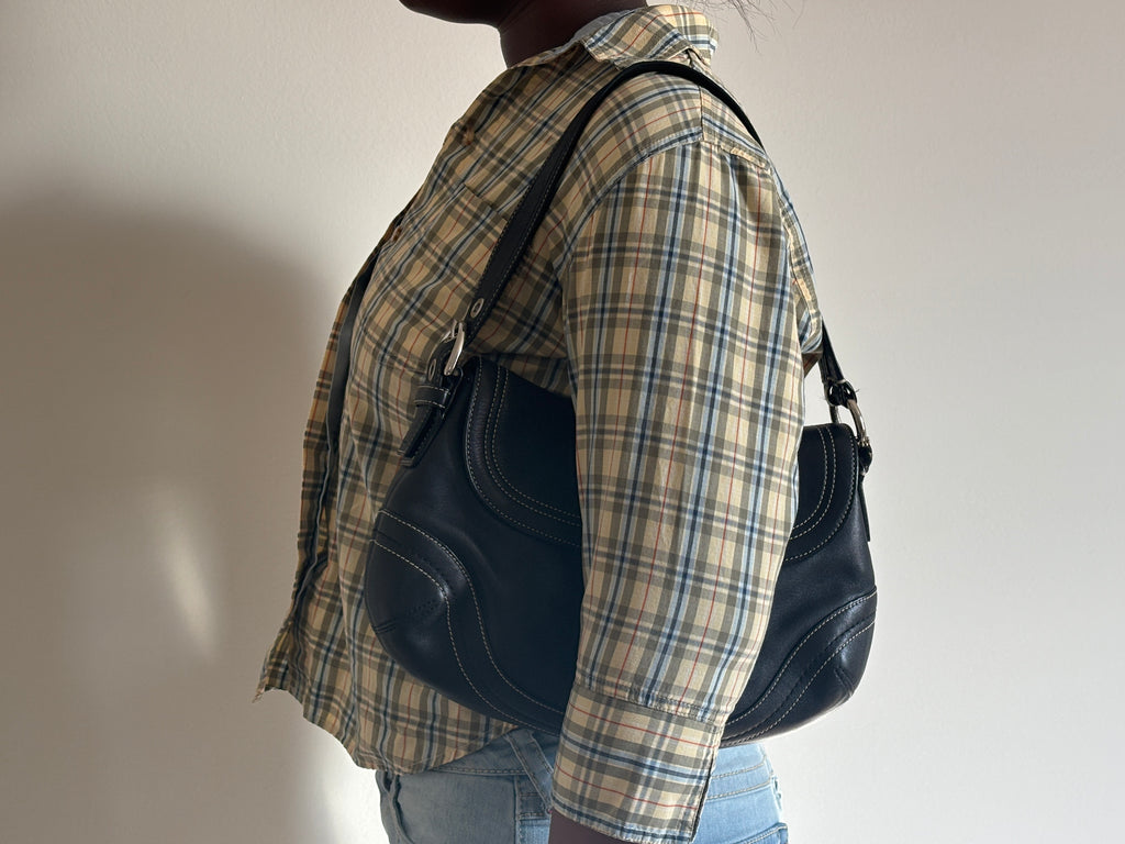 ⭐ beige Plaid Button-Up Shirt